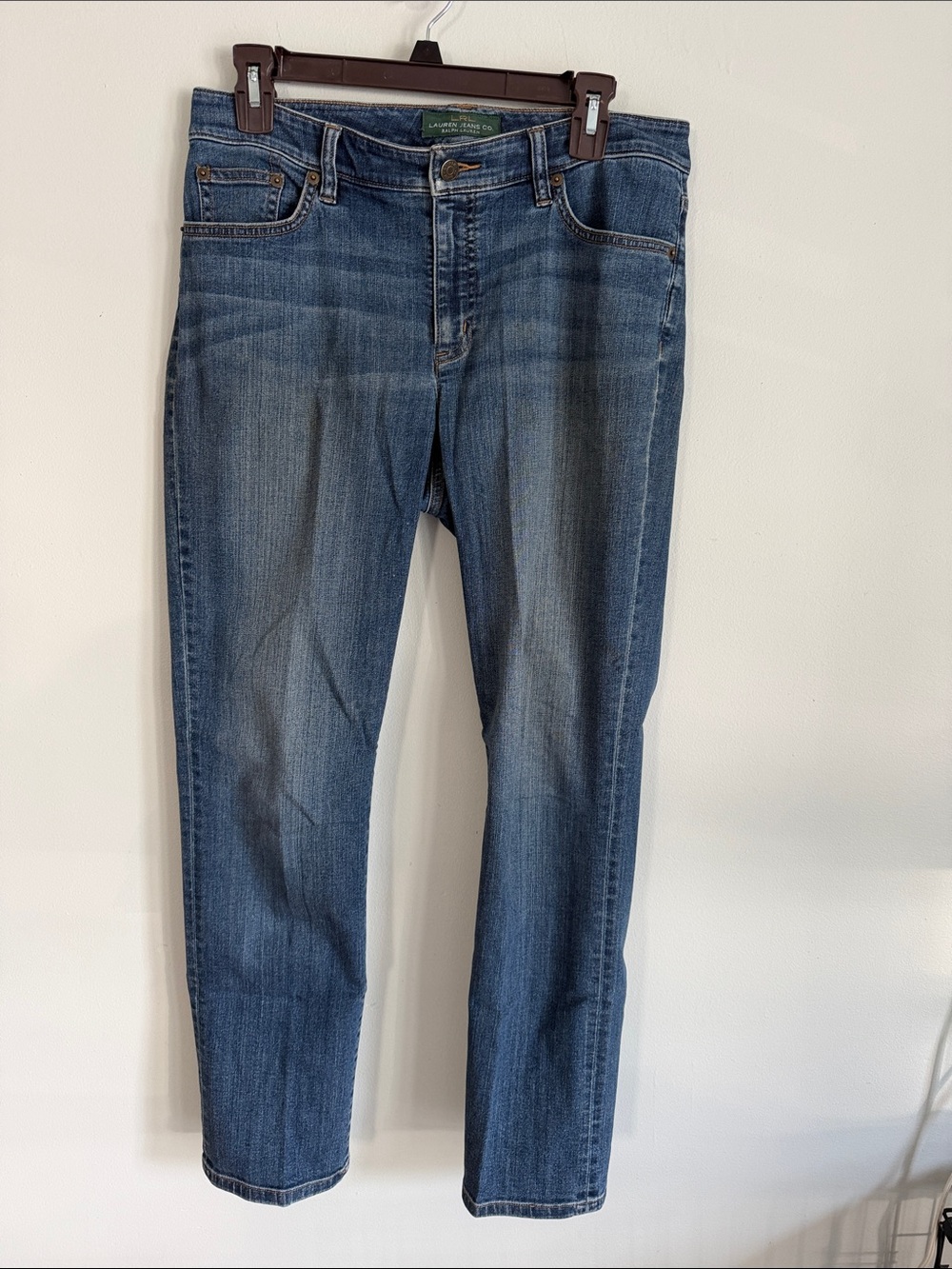 Ralph Lauren Straight-Leg Women's Jeans in Medium Blue